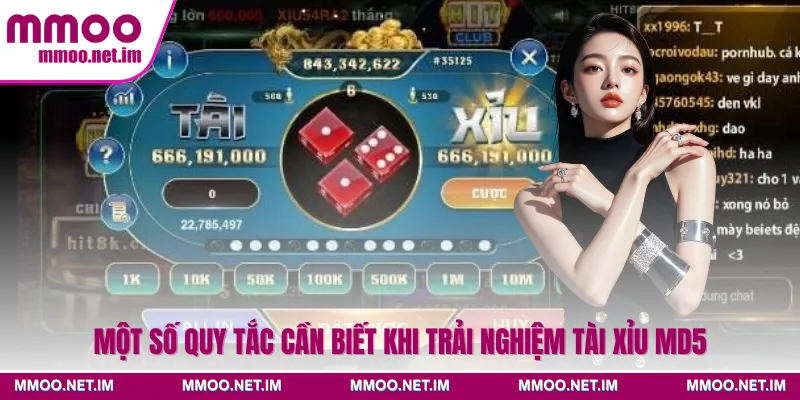 Một số quy tắc cần biết khi trải nghiệm tài xỉu MD5